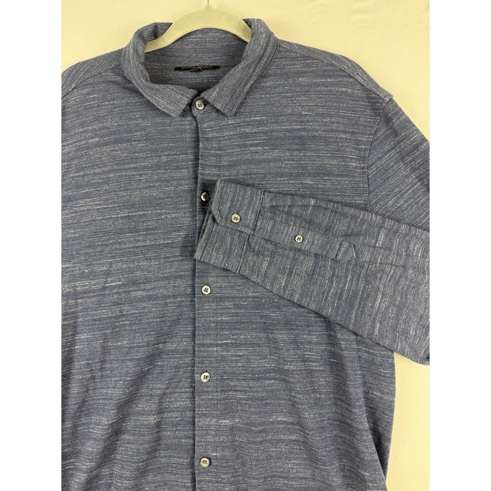 Banana Republic blue ls button up dress shirt, men's xl